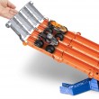 Hot Wheels Monster Trucks Sharks vs. Dinos Racedown Destruction Track Set & 2 1:64 Scale Toy Trucks