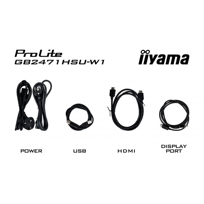 iiyama G-MASTER GB2471HSU-W1 computer monitor 60.5 cm (23.8