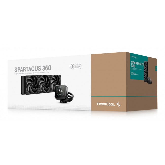 DeepCool Spartacus 360 Processor Liquid cooling kit 12 cm Black DeepCool Spartacus 360 Processor Liquid cooling kit 12 cm Black