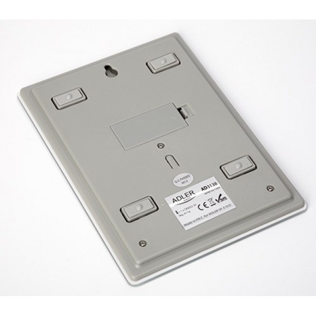 Adler AD 3138 w kitchen scale Electronic kitchen scale White Countertop Square Adler AD 3138 w kitchen scale Electronic kitchen scale White Countertop Square
