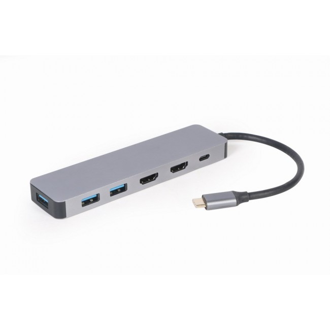 Gembird A-CM-COMBO3-03 USB Type-C 3-in-1 multi-port adapter (Hub + HDMI + PD)