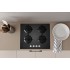 Indesit ING 61T/BK Black Built-in 59 cm Gas 4 zone(s)