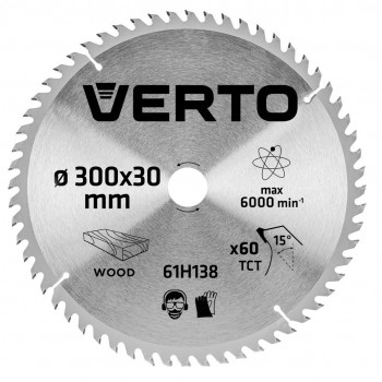 Saw blade, carbide, 300 x 30 mm, 60 teeth