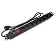 Alantec PZ071U power extension 1.8 m 7 AC outlet(s) Indoor Black