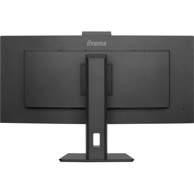 iiyama ProLite 34 VA UWQHD curved monitor with a built-in Windows Hello camera and microphone, USB-C Dock, LAN, KVM-Switch and 15cm height adjustable stand