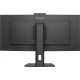 iiyama ProLite 34 VA UWQHD curved monitor with a built-in Windows Hello camera and microphone, USB-C Dock, LAN, KVM-Switch and 15cm height adjustable stand