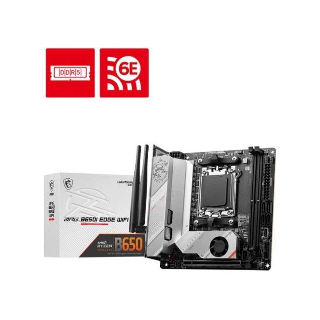 MSI MPG B650I EDGE WIFI motherboard AMD B650 Socket AM5 mini ATX MSI MPG B650I EDGE WIFI motherboard AMD B650 Socket AM5 mini ATX