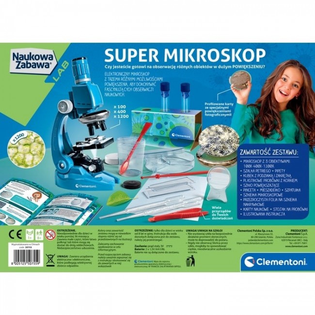 Clementoni Scientific Fun - Super Microscope Clementoni Scientific Fun - Super Microscope