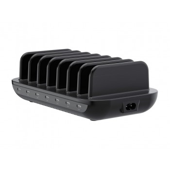 Conceptronic OZUL07B 160W 7-Port USB PD Charging Station, USB-C x 7, PD 3.0