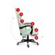Huzaro FORCE 4.7 PC gaming chair Bucket (cradle) seat White