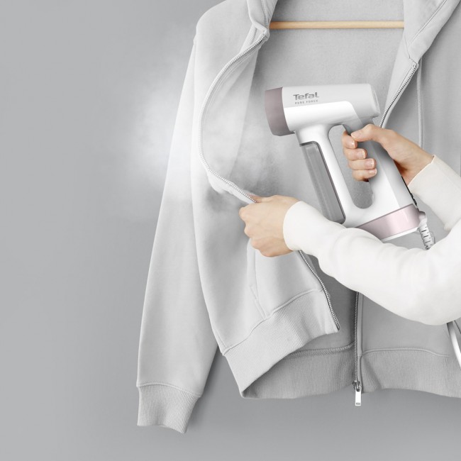 Tefal Pure Force DT8765E0 garment steamer Handheld garment steamer 0.18 L 1800 W Black, Cinnamon colour