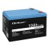 Qoltec 53713 LiFePO4 lithium iron phosphate battery | 12.8V | 10Ah | 1280Wh | BMS