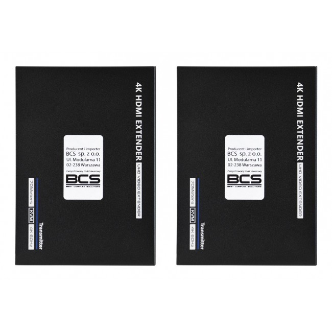 BCS BCS-UTP-KVM-4K(2) AV extender AV transmitter & receiver Black