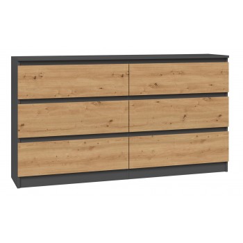 Topeshop M6 140 ANT/ART KPL chest of drawers