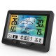 GreenBlue wireless weather station, color, with DCF system, moon phases, barometer, calendar, power adapter, GB540N