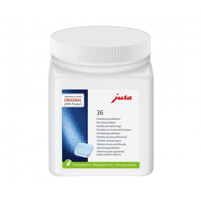 Decalcifying tablets for Jura coffee machines 36 pcs. Decalcifying tablets for Jura coffee machines 36 pcs.