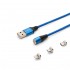 Savio CL-157 USB cable 2 m USB 2.0 USB C Micro USB A/Lightning Blue