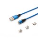 Savio CL-157 USB cable 2 m USB 2.0 USB C Micro USB A/Lightning Blue