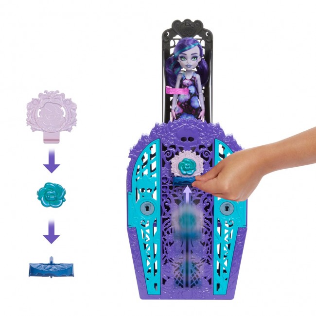 Monster High Skulltimate Secrets Garden Mysteries Playset, Twyla Doll with 19+ Surprises
