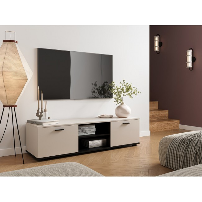 Cama SOHO TV cabinet 140x43x37 cashmere + black Cama SOHO TV cabinet 140x43x37 cashmere + black