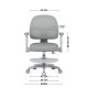 Junior 5.0 Grey swivel chair
