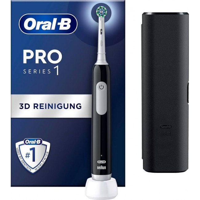 Oral-B Electric Toothbrush | Pro Series 1 | Rechargeable | For adults | Number of brush heads included 1 | Number of teeth brushing modes 3 | Black Oral-B Electric Toothbrush | Pro Series 1 | Rechargeable | For adults | Number of brush heads included 1 | Number of teeth brushing modes 3 | Black