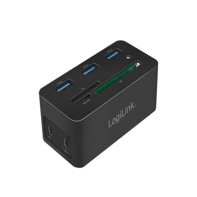 LogiLink UA0370 laptop dock/port replicator Wired USB 3.2 Gen 1 (3.1 Gen 1) Type-C Black