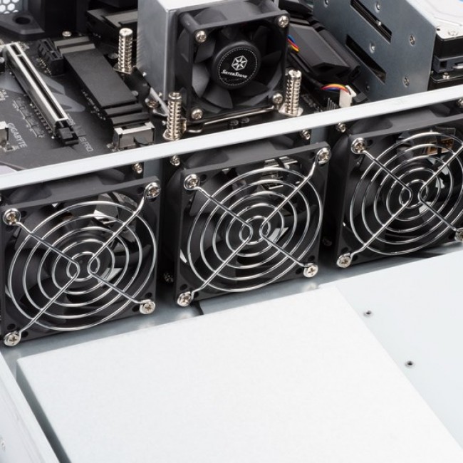 SilverStone RM23-502 Rackmount Server Chassis, ATX, USB 3.0 - 2U - black