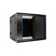 Extralink Rackmount cabinet 6U 600x600 AZH Black wall mounted, swing type