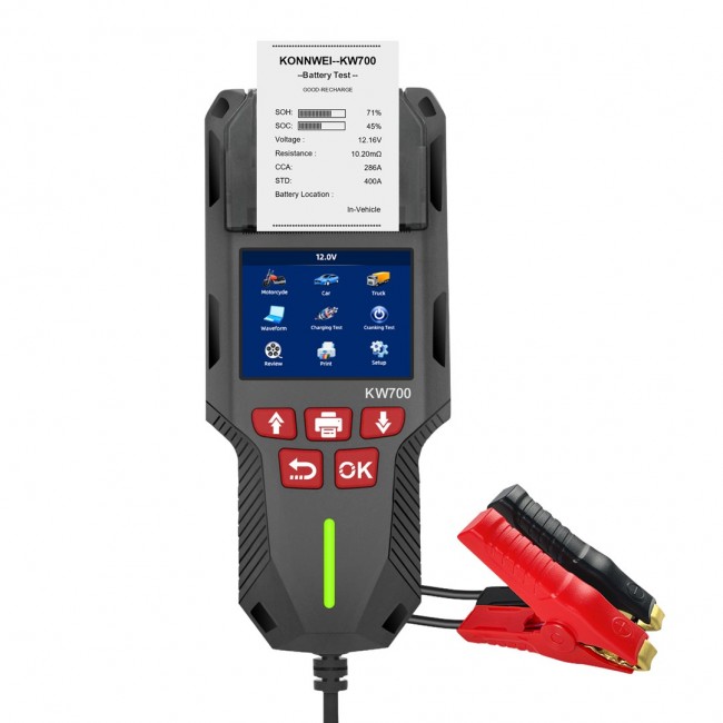 Miernik, tester baterii Konnwei KW700 Miernik, tester baterii Konnwei KW700