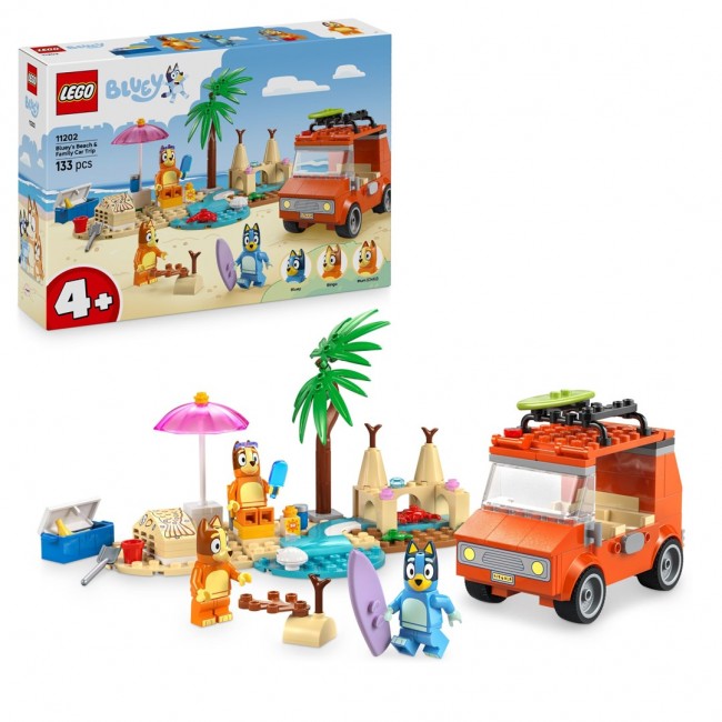 LEGO BLUEY 11202 Bluey's Beach & Family Car Trip
