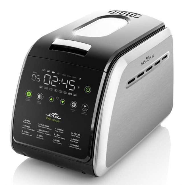 Eta Delicca II bread maker 850 W Black, Stainless steel Eta Delicca II bread maker 850 W Black, Stainless steel