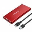 Qoltec 51831 Enclosure | M.2 SSD drive | SATA | NGFF| USB 3.0 | Super speed 5Gb/s | 2TB | Red Qoltec 51831 Enclosure | M.2 SSD drive | SATA | NGFF| USB 3.0 | Super speed 5Gb/s | 2TB | Red