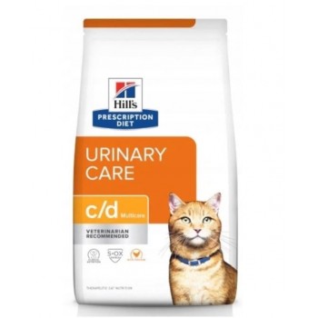 HILL'S PRESCRIPTION DIET Feline c/d Urinary Care Multicare Dry cat food Chicken 8 kg