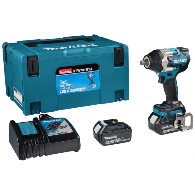 Makita DTW701RTJ power screwdriver/impact driver 1000 RPM Black, Blue Makita DTW701RTJ power screwdriver/impact driver 1000 RPM Black, Blue