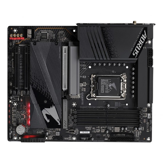 GIGABYTE Z790 AORUS ELITE AX Motherboard - Supports Intel Core 14th CPUs, 16*+2+ Phases Digital VRM, up to 7600MHz DDR5 (OC), 4xPCIe 4.0 M.2, Wi-Fi 6E, 2.5GbE LAN, USB 3.2 Gen 2x2