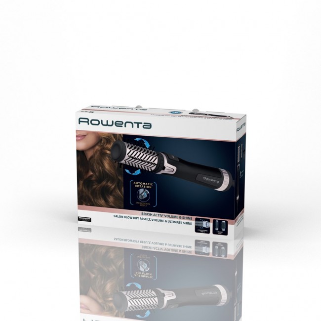 Rowenta Brush Activ' Dry & Style CF9550 Hot air brush Warm Black 1000 W 1.8 m Rowenta Brush Activ' Dry & Style CF9550 Hot air brush Warm Black 1000 W 1.8 m