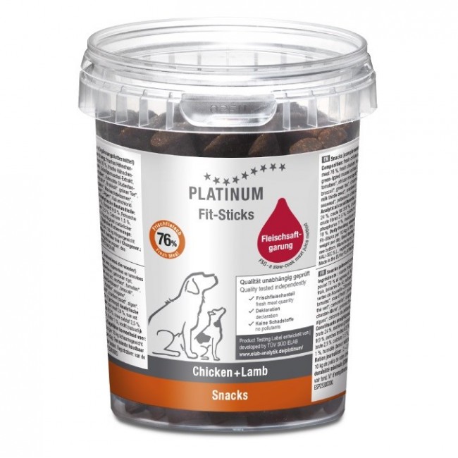 PLATINUM Fit-Sticks Chicken+Lamb - dog treat - 300g PLATINUM Fit-Sticks Chicken+Lamb - dog treat - 300g