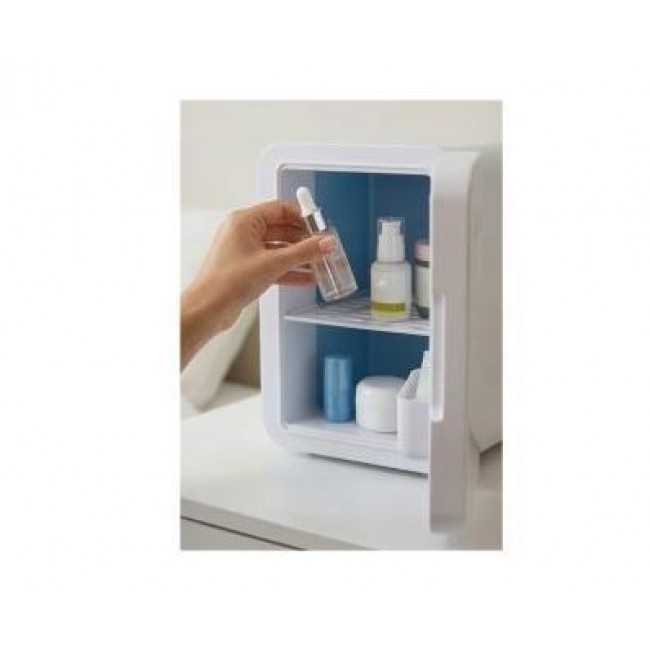 Mini fridge with LED make-up mirror ELLE 4L white