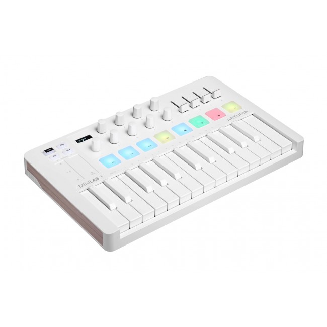 Arturia MiniLab 3 - MIDI control keyboard, white