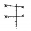 Gembird MA-D4-01 Adjustable desk 4-display mounting arm (rotate, tilt, swivel), 13 -32 , up to 10kg per screen