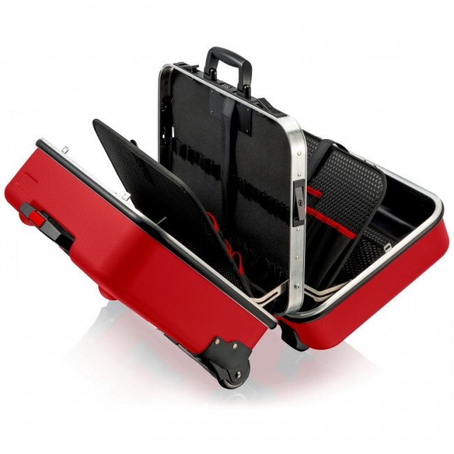 Knipex 98 99 15 LE small parts/tool box Tool hard case Aluminum, Plastic Red
