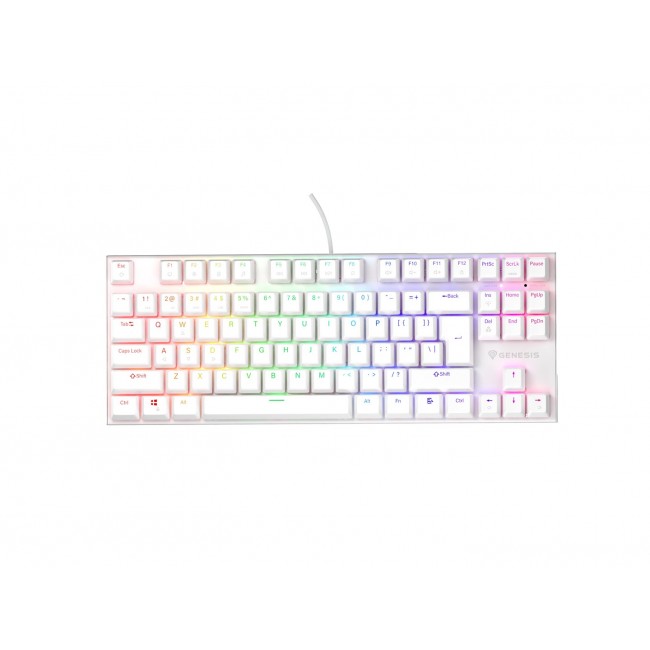 THOR 303 | Mechanical Gaming Keyboard | Wired | US | White | USB Type-A | Outemu Peach Silent