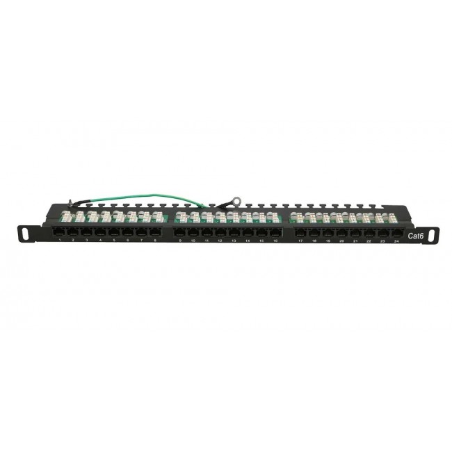 Extralink CAT6 UTP 0.5U | Patchpanel | 24 Ports