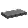 Manhattan 4K@60Hz 3-Port HDMI Switch, Switches Between Three HDMI Inputs on One HDMI Output (3x1), 18G, Automatic and Manual Switching, IR Remote Control, Black