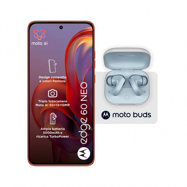 Motorola edge 60 neo + Moto Buds PG38C05749 16.1 cm (6.36