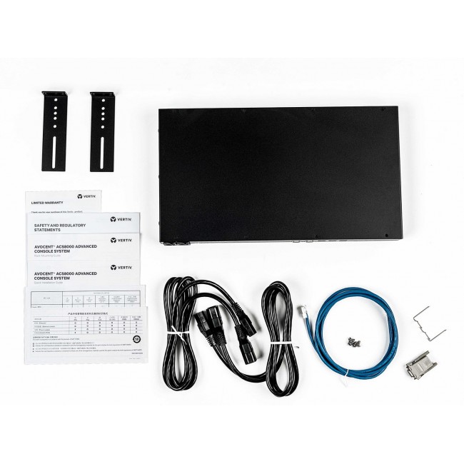Vertiv Avocent 8-Port ACS 8000 with dual AC Power Supply and Analog Modem - ACS8008MDAC-404