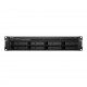 Synology RackStation RS1221RP+ NAS/storage server Rack (2U) Ryzen Embedded V1500B 4 GB DDR4 0 TB DiskStation Manager Black