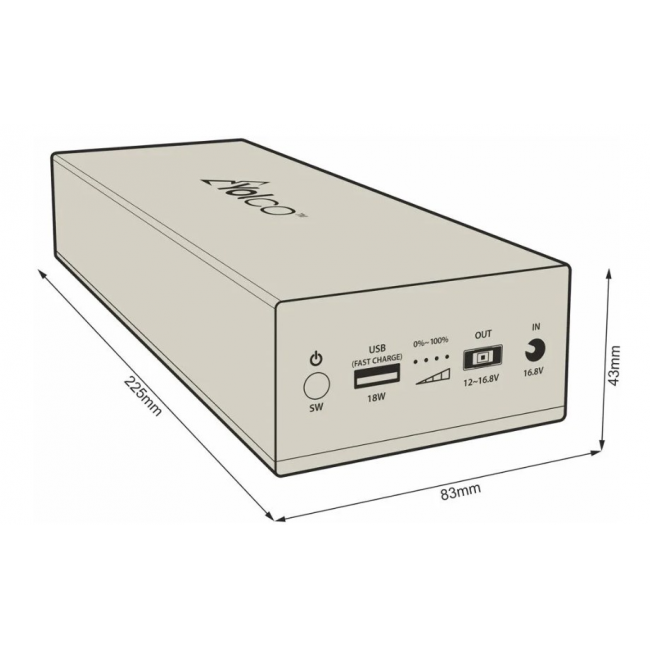 External battery powerbank for Yolco CSX5 refrigerators