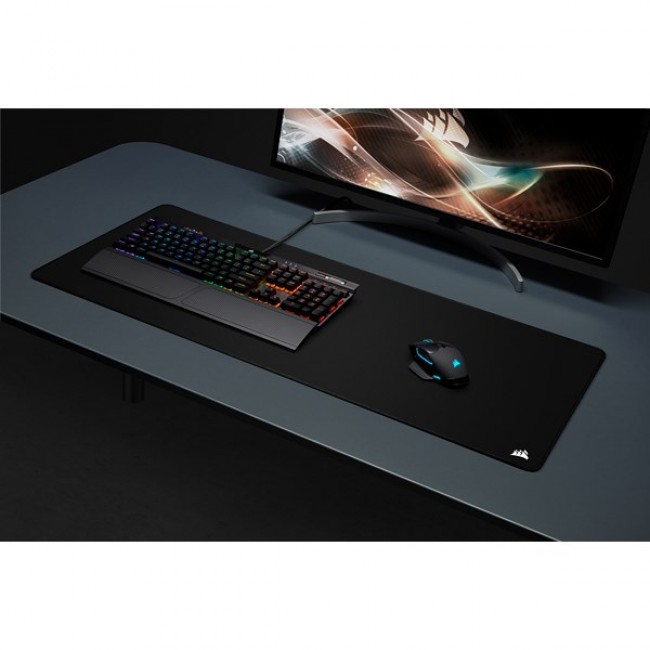 Corsair | MM350 PRO Premium Spill-Proof Cloth | Gaming mouse pad | 930 x 400 x 4 mm | Black | Cloth | Extended XL Corsair | MM350 PRO Premium Spill-Proof Cloth | Gaming mouse pad | 930 x 400 x 4 mm | Black | Cloth | Extended XL